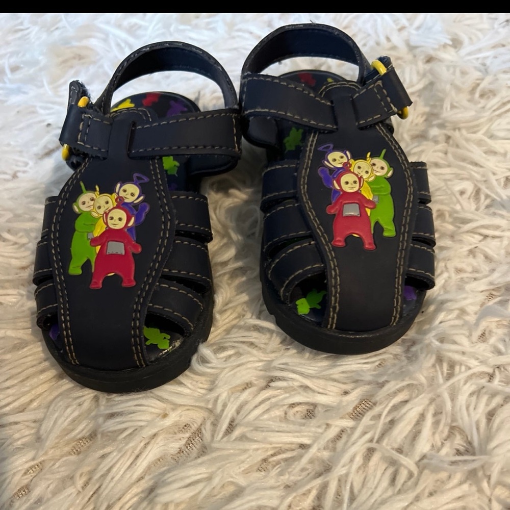90's Teletubbies Navy Sandals